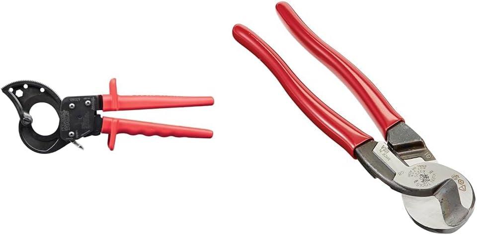 imageKlein Tools 63711 Wire Cable Cutter with Open Front Loading Jaws Cuts 600 MCM Copper 750 MCM Aluminum600 MCM Copper750MCM Aluminum