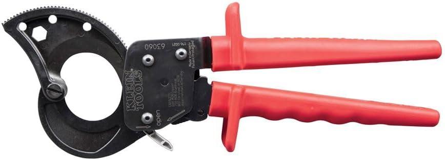 imageKlein Tools 63711 Wire Cable Cutter with Open Front Loading Jaws Cuts 600 MCM Copper 750 MCM Aluminum600 MCM Copper750MCM Aluminum