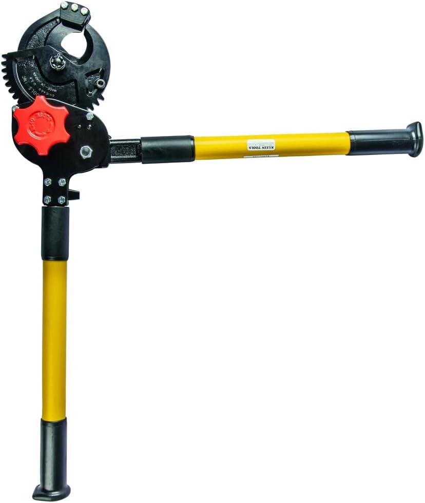 imageKlein Tools 63711 Wire Cable Cutter with Open Front Loading Jaws Cuts 600 MCM Copper 750 MCM AluminumHeavy Duty