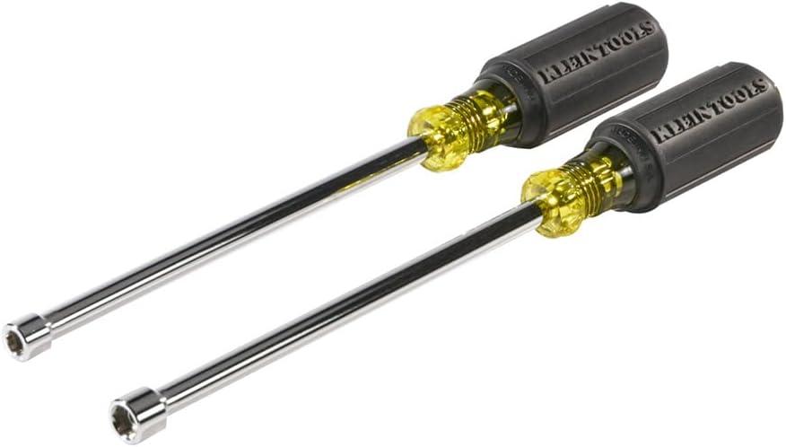 imageKlein Tools 646M Tool Set Made in USA Magnetic Nut Drivers Sizes 14 and 516Inch 6Inch Shafts 2PieceMagnetic