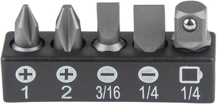imageKlein Tools 65200 Ratchet Set 5Piece Mini Ratchet Set with Phillips Slotted and Adapter for Other Socket Sizes For Tight SpacesRatchet Set