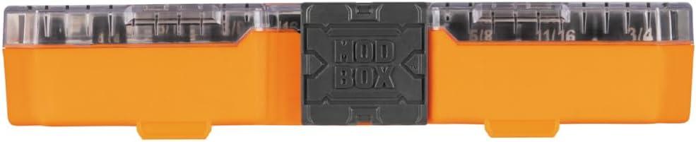 imageKlein Tools 65400KNECT KNECT Essential Pass Through Impact Socket Set SAE and Metric 90Tooth Ratchet MODbox Case 38Inch Drive 28Piece
