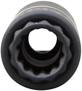 imageKlein Tools 66001 2in1 Impact Socket Sizes 34Inch and 916Inch Hex 12Point Deep Socket Wrench with 12Inch Drive12Point