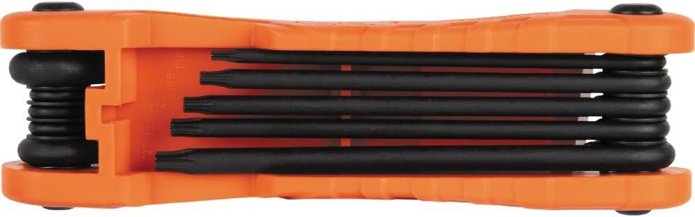 imageKlein Tools 70550 Hex Wrench Key Set 11 SAE Sizes Heavy Duty Folding Allen Wrench Tool with Extra Long Hex Keys10Key TORX