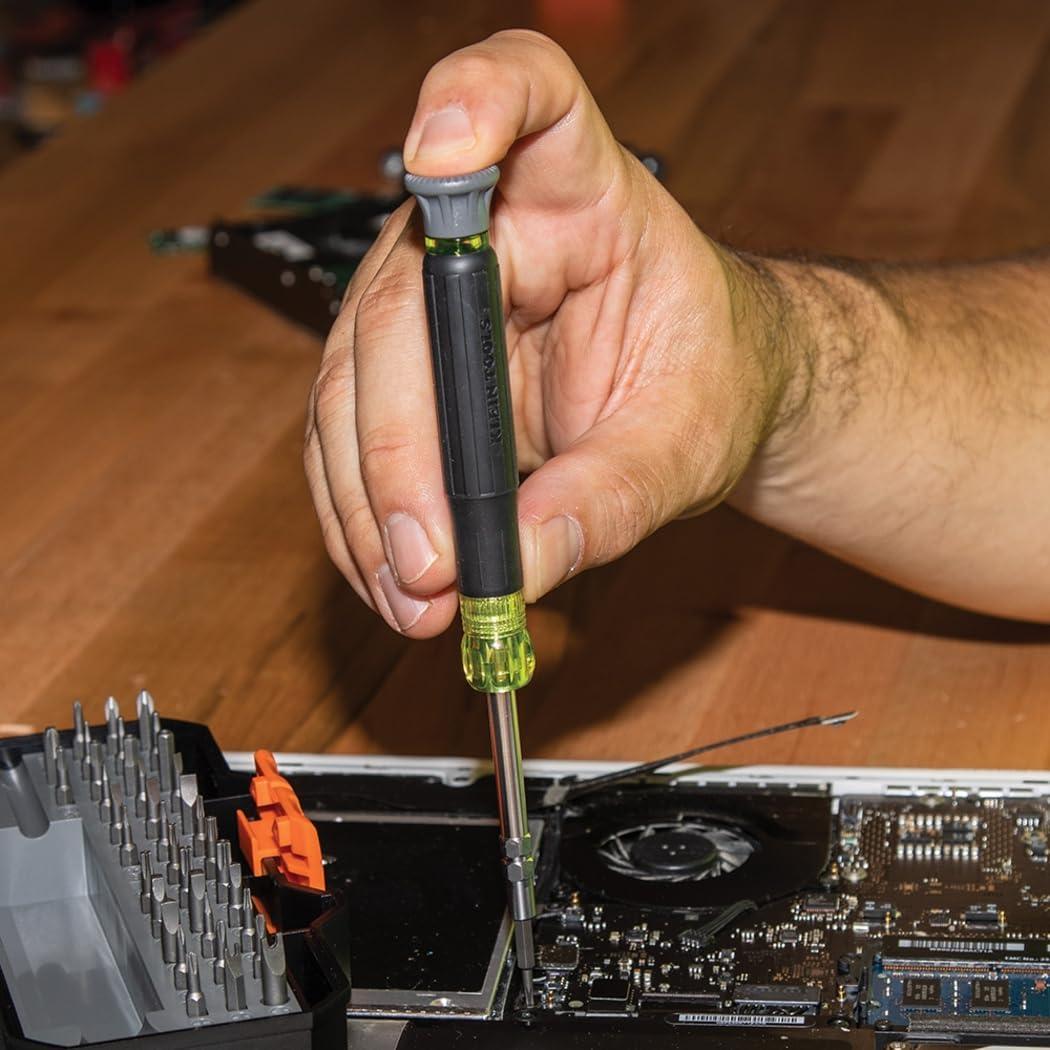 imageKlein Tools 80066 Precision Driver Kit with MultiBit Screwdriver and AllinOne Repair Tool Kit with 39 Bits for Apple Products 2Piece39 Bit Driver Set