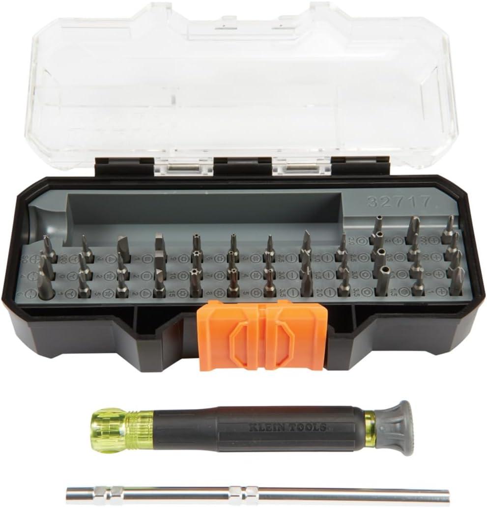 imageKlein Tools 80066 Precision Driver Kit with MultiBit Screwdriver and AllinOne Repair Tool Kit with 39 Bits for Apple Products 2Piece39 Bit Driver Set