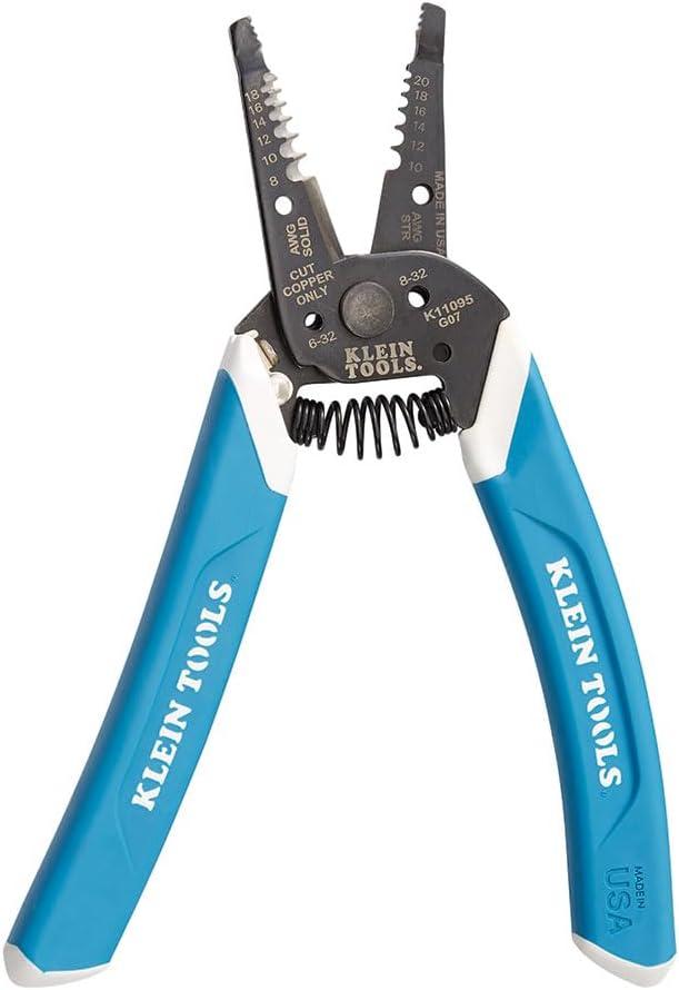 imageKlein Tools 80080 Hand Tool Kit includes 2 Screwdrivers Made in USA 3 Pliers Wire Stripper and Cutter for Electricians 6PieceElectrician Tool Kit