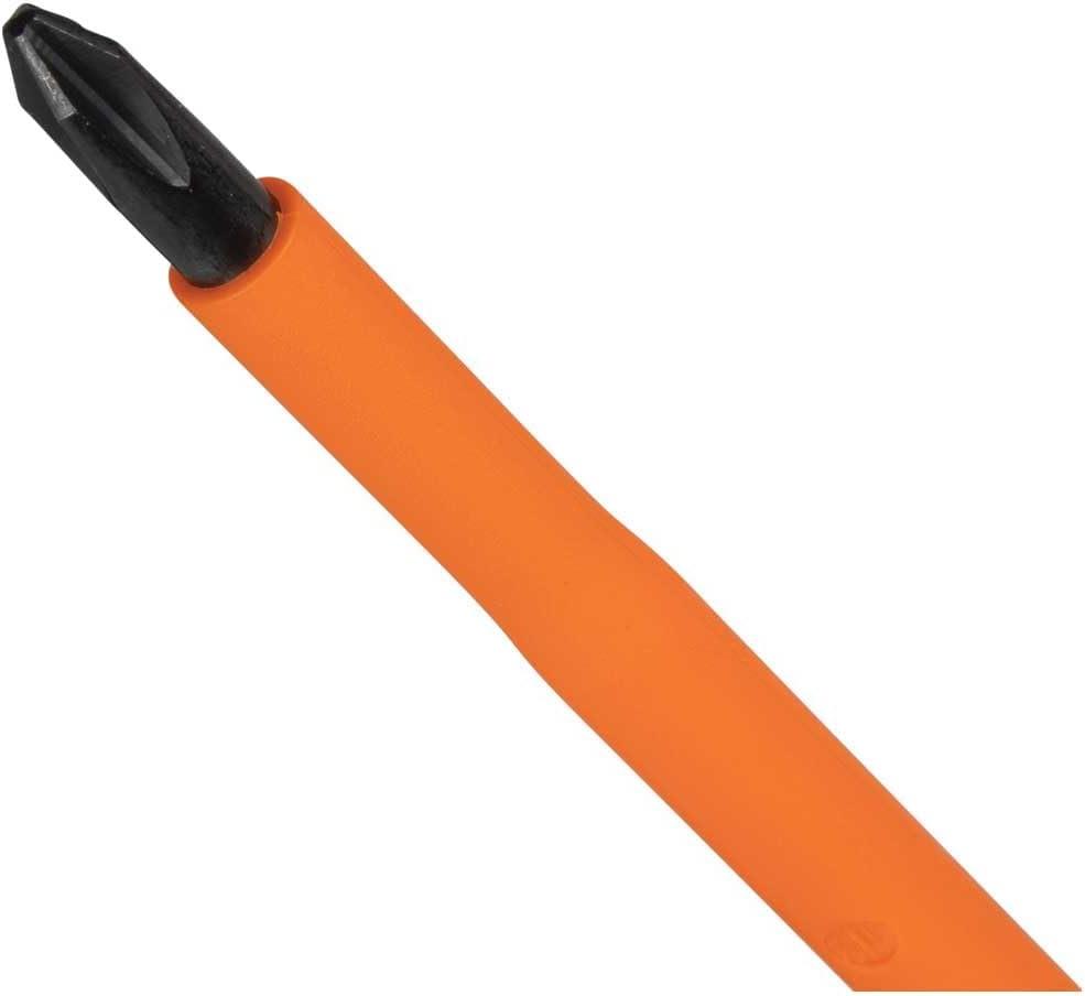 imageKlein Tools 85076INS Insulated Screwdriver Set Made in USA features 1000V Electricial Screwdrivers 3 Phillips and 2 Slotted and Square Tips 6Piece3Piece Set