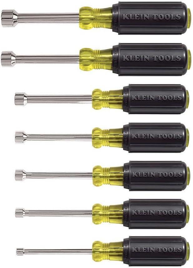 imageKlein Tools 85148 Screwdriver Set with Magnetizer  Demagnetizer for Magnetic Tips Flathead and Phillips Home Improvement 9Piece16Piece Screwdriver Set