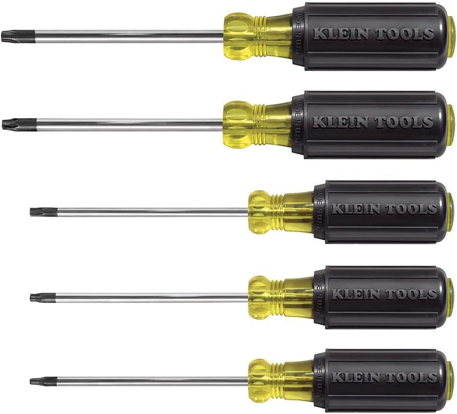 imageKlein Tools 85617 Mini Precision Screwdriver Set Slotted Phillips TORX CushionGrip Handles Ideal for Terminal Blocks ElectronicsScrewdriver Set  TORX Screwdriver Set