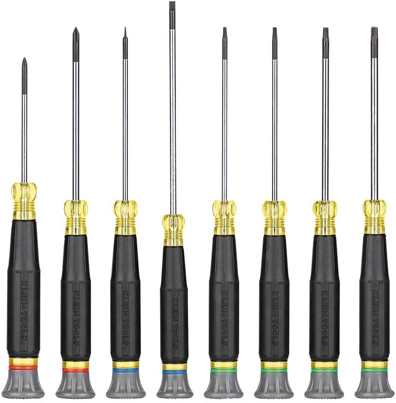 imageKlein Tools 85617 Mini Precision Screwdriver Set Slotted Phillips TORX CushionGrip Handles Ideal for Terminal Blocks ElectronicsScrewdriver Set  TORX Screwdriver Set