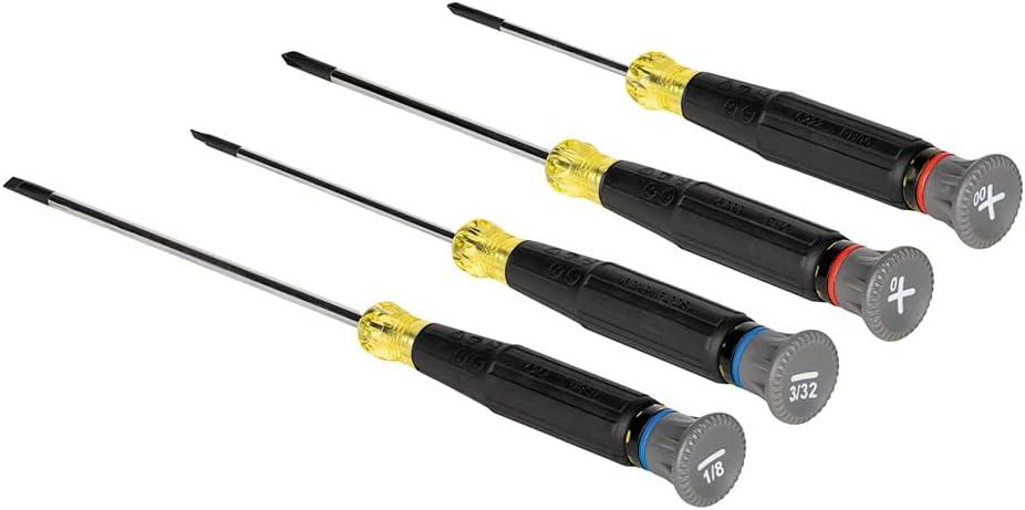 imageKlein Tools 85617 Mini Precision Screwdriver Set Slotted Phillips TORX CushionGrip Handles Ideal for Terminal Blocks ElectronicsScrewdriver Set