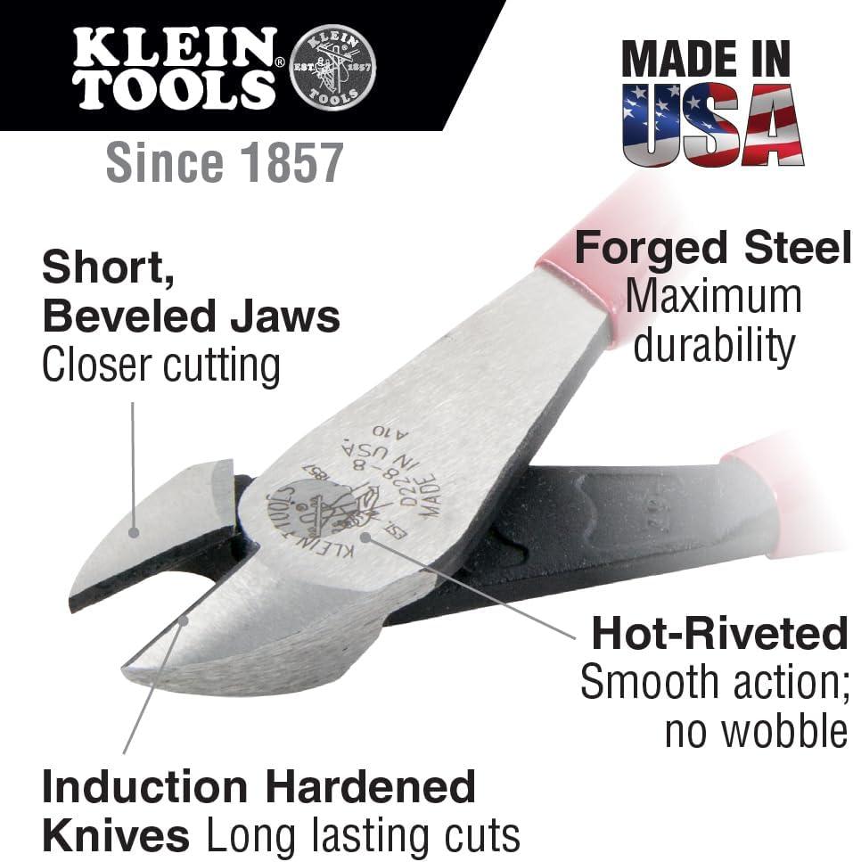 imageKlein Tools 92918 3Piece Pliers Set MultiPurpose 10Inch Classic Klaw Tongue and Groove Pump Pliers 8Inch Needle Nose and Diagonal Cutting Pliers