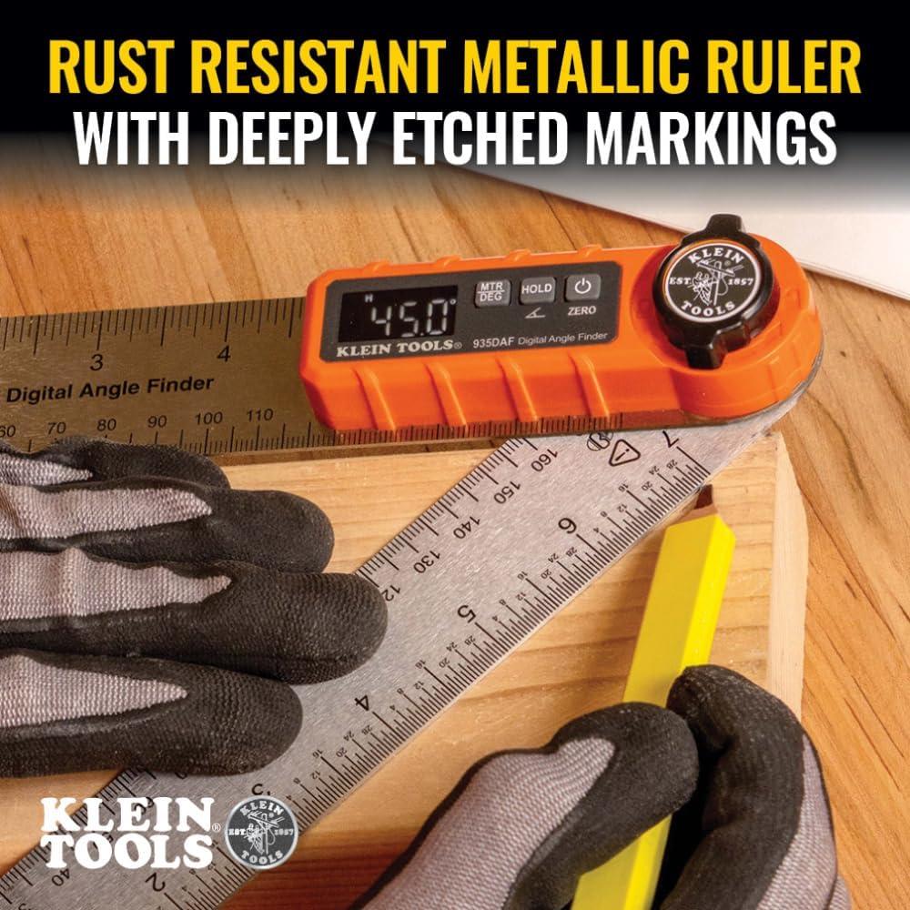 imageKlein Tools 935DAF Digital Angle Finder Precision Measurements Miter Saw Protractor Angle Calculation and Portable DesignAngle Finder