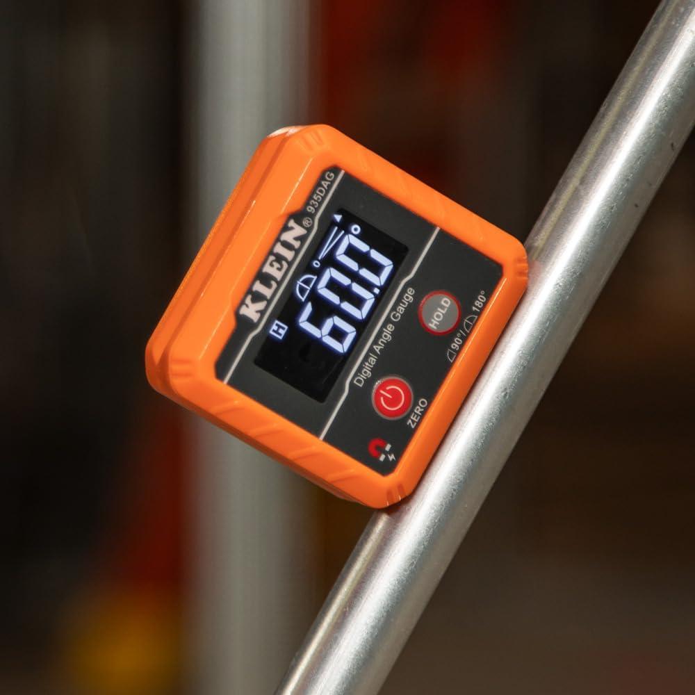 imageKlein Tools 935DAG Digital Electronic Level and Angle Gauge Measures 0  90 and 0  180 Degree Ranges Measures and Sets AnglesKit