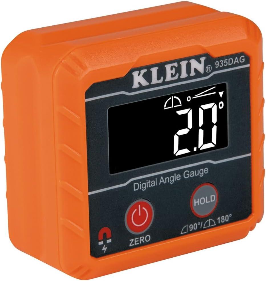 imageKlein Tools 935DAG Digital Electronic Level and Angle Gauge Measures 0  90 and 0  180 Degree Ranges Measures and Sets AnglesKit