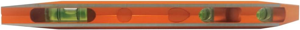 imageKlein Tools 935RB Torpedo Level 8Inch Billet Magnetic Level 0304590 Degree Vials VGroove Tapered Nose HighVisibility Vial and BodyStandard