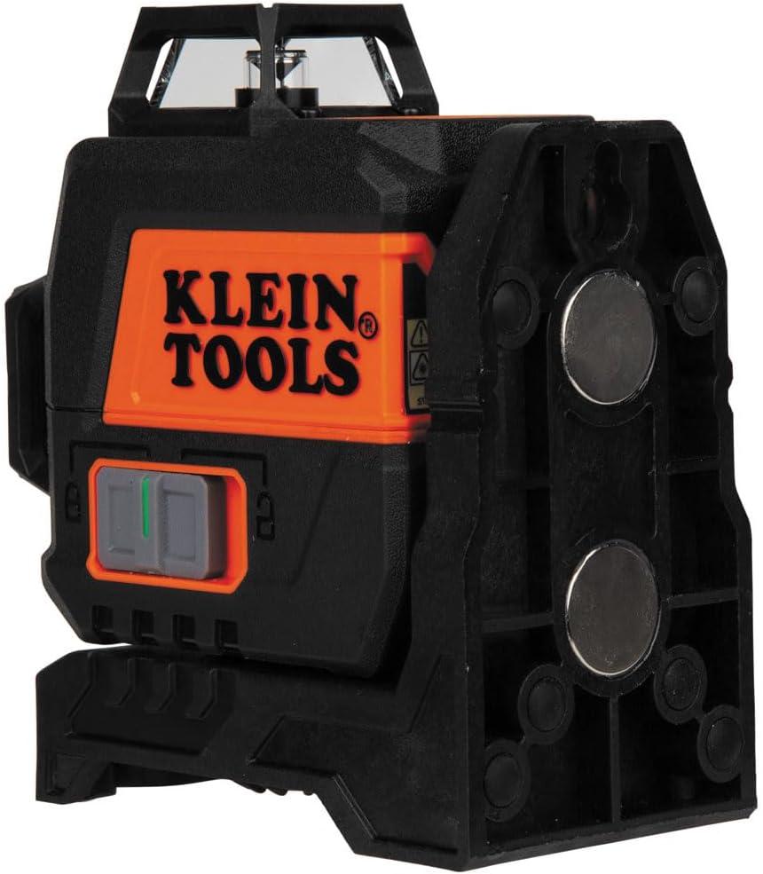 imageKlein Tools 93CPLG Compact SelfLeveling Laser Level Bright Green Cross Line 360Degree Laser Planes Rechargeable Magnetic Mount360Degree Planar