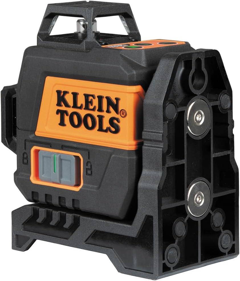 imageKlein Tools 93CPLG Compact SelfLeveling Laser Level Bright Green Cross Line 360Degree Laser Planes Rechargeable Magnetic Mount360Degree Planar