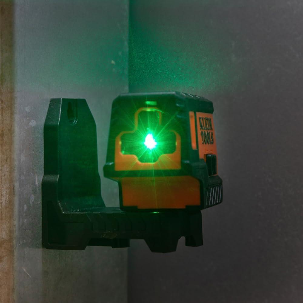 imageKlein Tools 93CPLG Compact SelfLeveling Laser Level Bright Green Cross Line 360Degree Laser Planes Rechargeable Magnetic MountCross Line