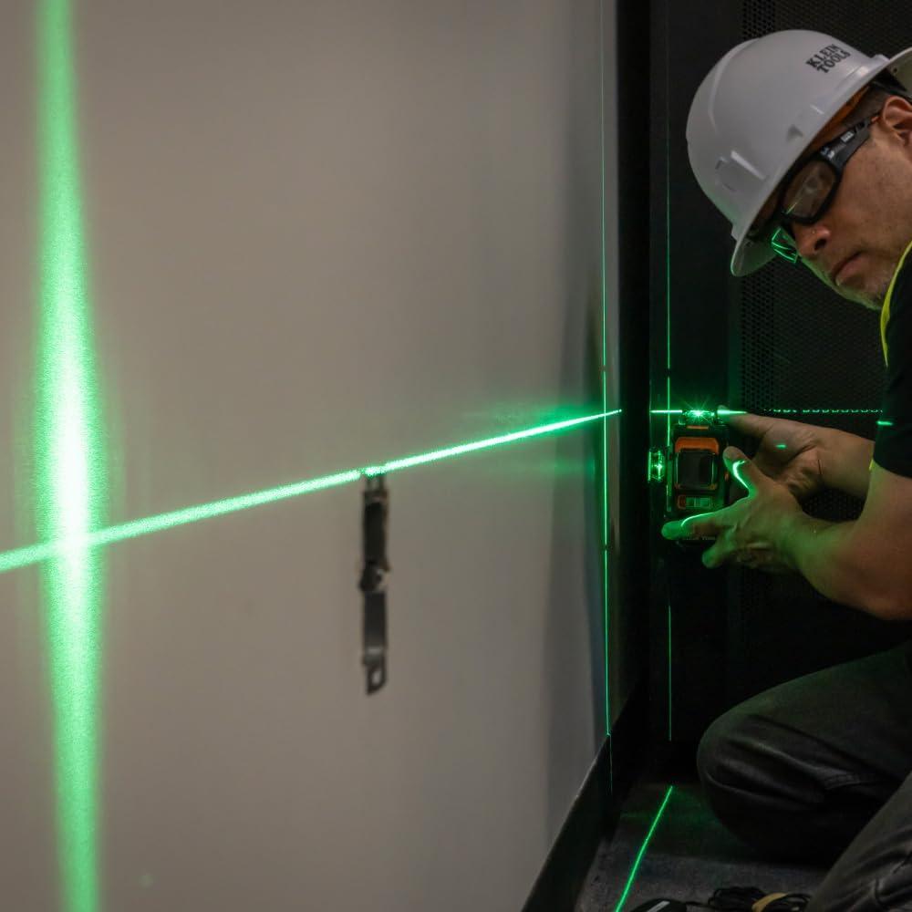 imageKlein Tools 93PLL SelfLeveling Laser Level with Bright Green 3x360Degree Planes Rechargeable Battery Magnetic MountLaser
