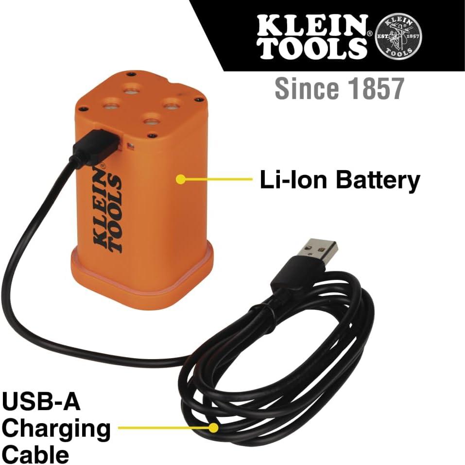 imageKlein Tools 93PLL SelfLeveling Laser Level with Bright Green 3x360Degree Planes Rechargeable Battery Magnetic MountRechargeable Battery