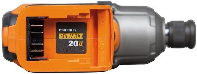 imageKlein Tools BAT207161 Cordless Impact Wrench 500 ftlb Torque 716Inch Chuck Variable Speed Safety Lockout DeWALT 20V LithiumIon PoweredImpact Wrench Tool Only