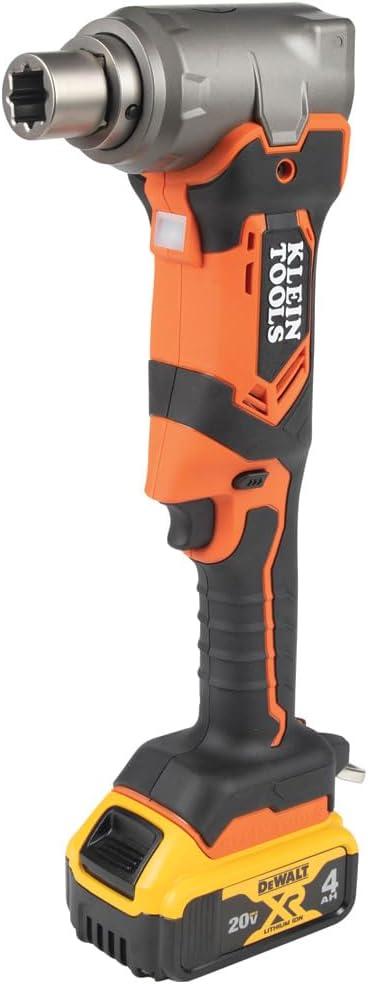 imageKlein Tools BAT20LW RightAngle Impact Wrench 300 ftlb Compact Cordless and Battery Operated Tool OnlyFull Kit