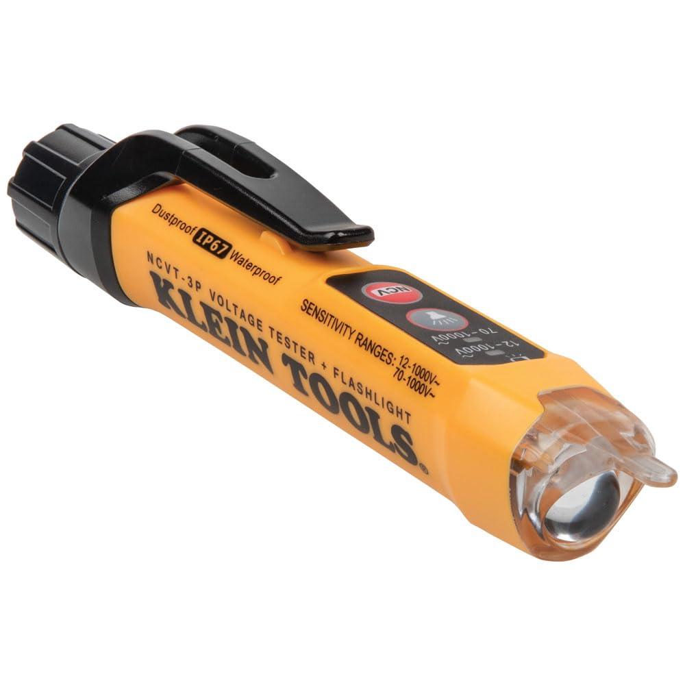 imageKlein Tools CL120VP Electrical Voltage Test Kit with Clamp Meter Three Testers Test Leads Pouch and BatteriesKit