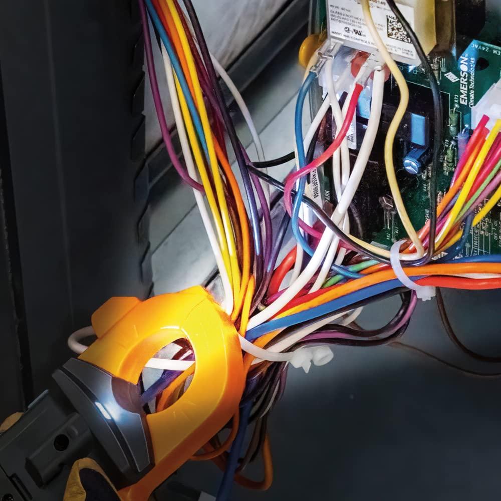imageKlein Tools CL445 HVAC Clamp Meter AutoRanging TRMS NCVT Measures Voltage Current Temperature Micro Amps InRush and More1 12Inch Jaw