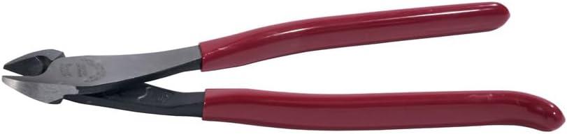 imageKlein Tools D2489ST Diagonal Cutting Pliers Made in USA Ironworkers Diagonal Cutters with High Leverage Design Works as Rebar Cutter and Rebar Bender 9Inch