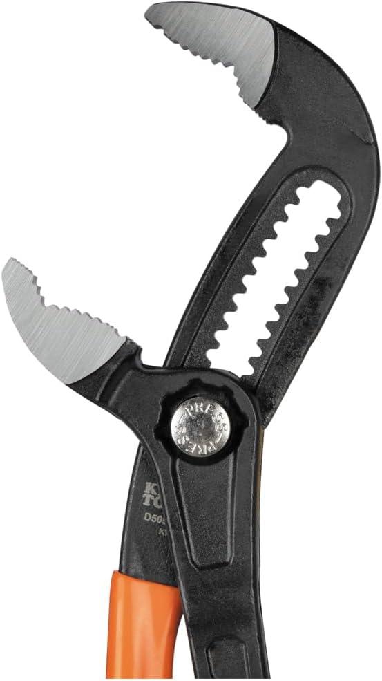 imageKlein Tools D5052BKIT 2Piece QuickAdjust Klaw Pump Pliers Set 7Inch and 10Inch Compact Design with VJaw and Hardened Teeth for Maximum Torque2Piece Set