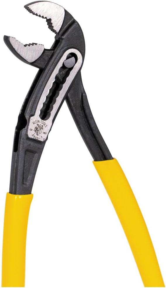 imageKlein Tools D5053KIT 3Piece Classic Klaw Pump Pliers Set 7Inch 10Inch and 12Inch Pump Pliers Compact Design with VJaw and Hardened Teeth for Maximum Torque2Piece Set