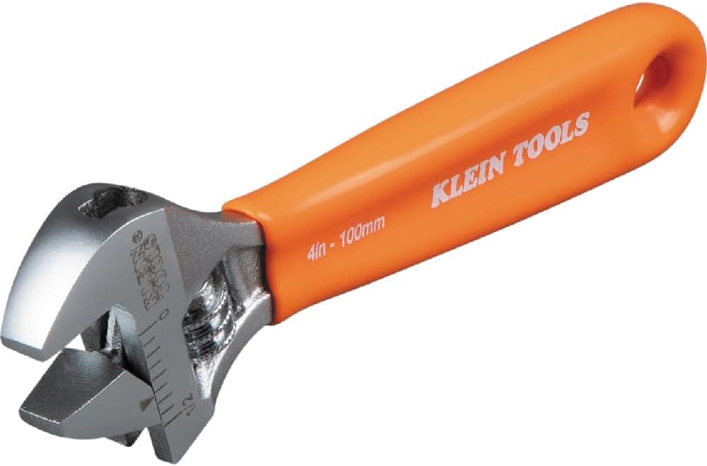 imageKlein Tools D5074 Adjustable Wrench Set Extra Capacity 6Inch 8Inch 10Inch 12Inch Forged Alloy Steel Metric and SAE 4PieceOne Size Pack of 2