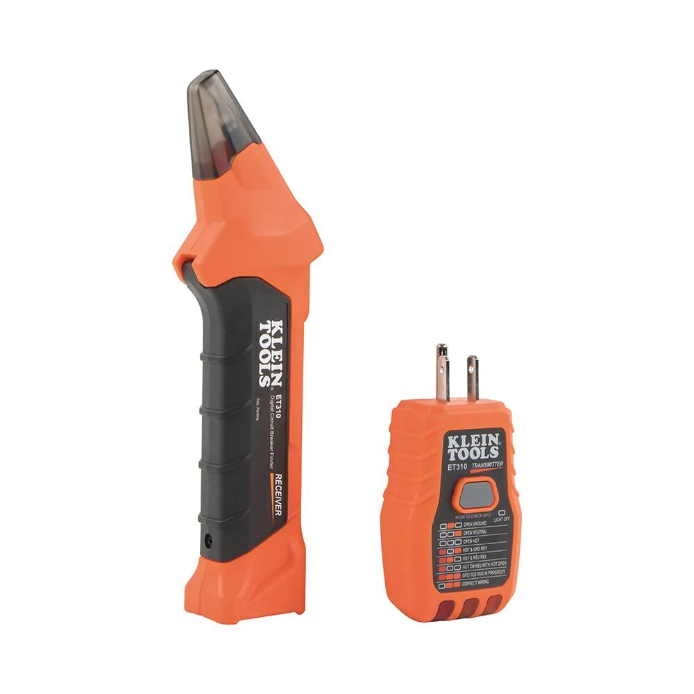 imageKlein Tools ET310 AC Circuit Breaker Finder Electric and Voltage Tester with Integrated GFCI Outlet TesterCircuit Breaker Finder