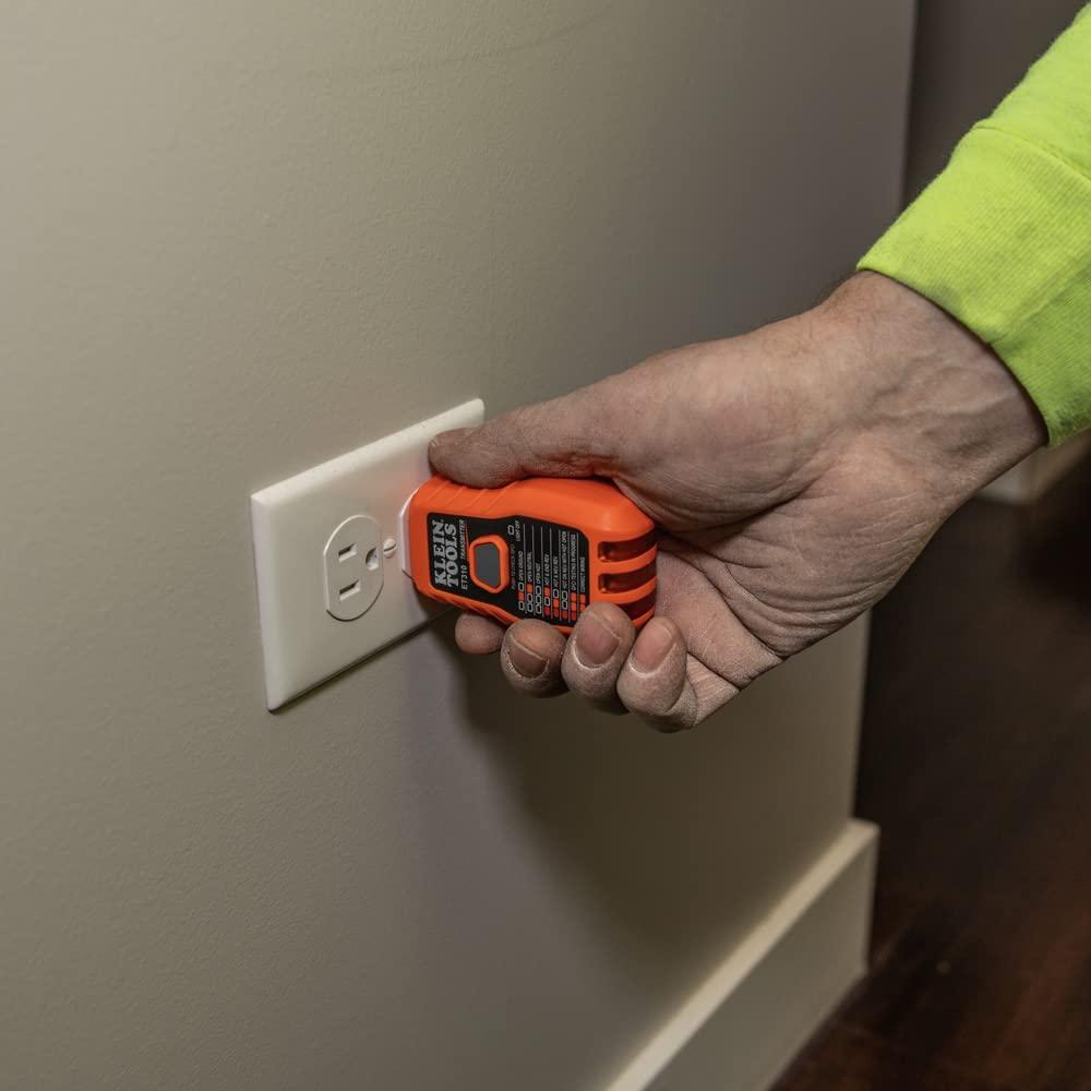 imageKlein Tools ET310 AC Circuit Breaker Finder Electric and Voltage Tester with Integrated GFCI Outlet TesterCircuit Breaker Finder