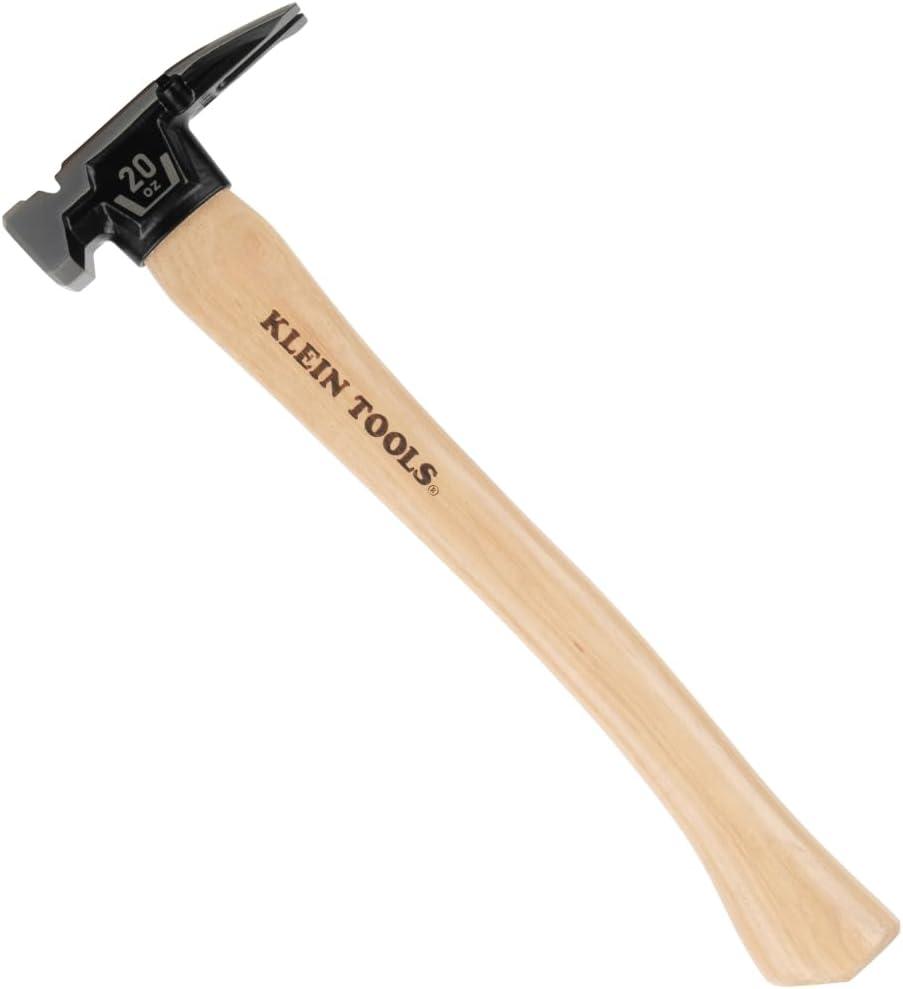 imageKlein Tools H80920S Smooth Face Framing Hammer with Straight Claw 20Ounce Forged Steel Magnetic Nail Puller and ExtraLarge Squared Strike Face20 oz