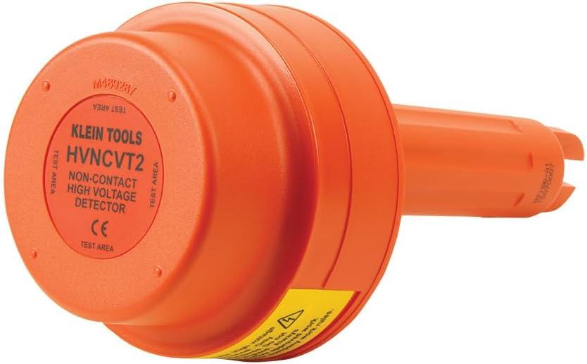 imageKlein Tools HVNCVT1 DualRange NonContact HighVoltage Tester DualRange AudioVisual Indicators Water Resistant With Case and BatteryBroad Range