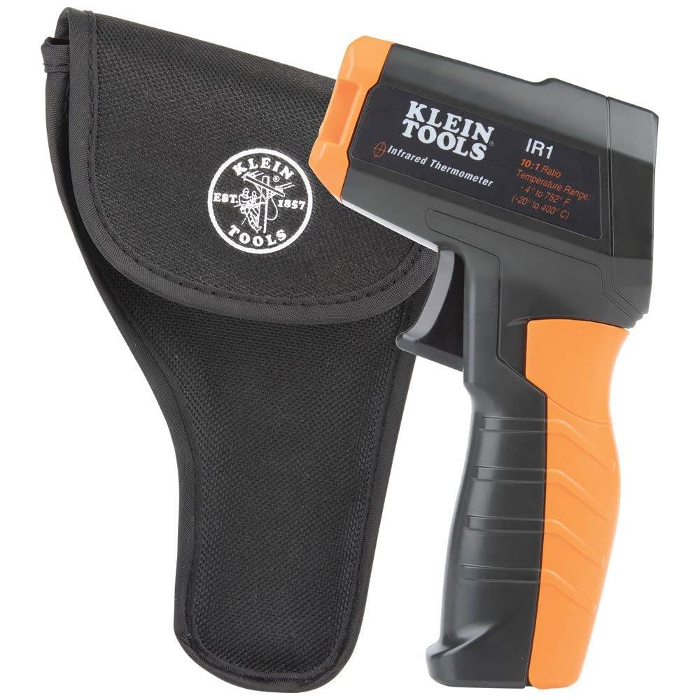 imageKlein Tools IR1 Infrared Thermometer Digital Laser Gun is NonContact Thermometer with a Temperature Range 4 to 752Degree FahrenheitIR Thermometer