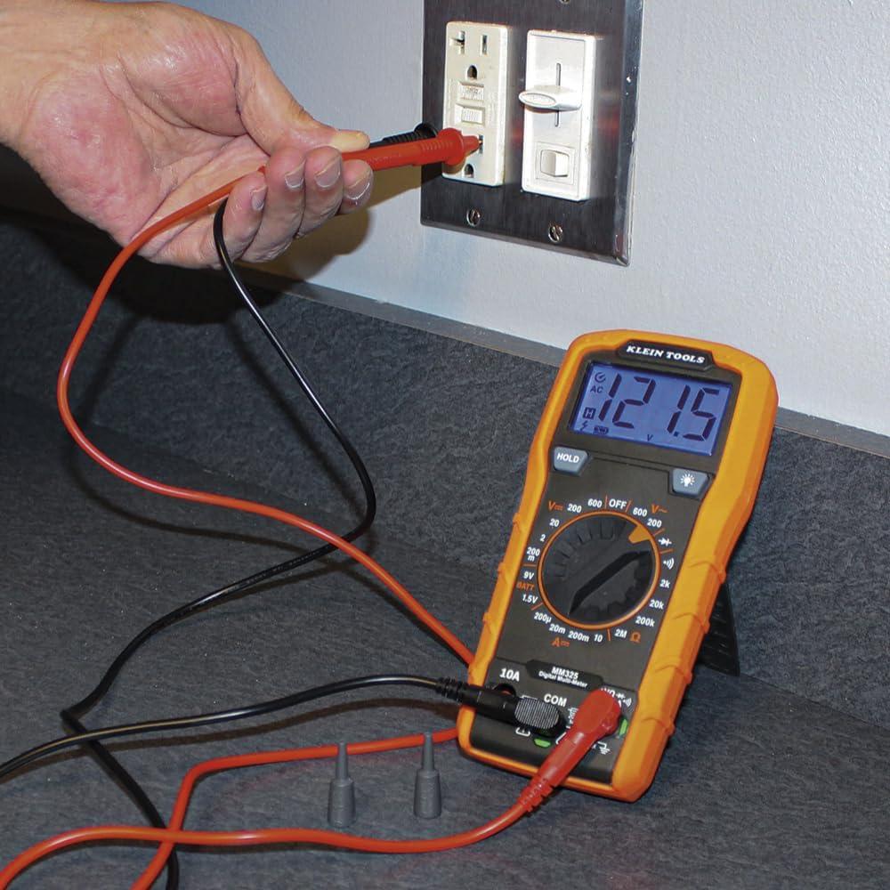 imageKlein Tools MM325 Multimeter Digital ManualRanging 600V ACDC Voltage Tester Tests Batteries Current Resistance Diodes and Continuity