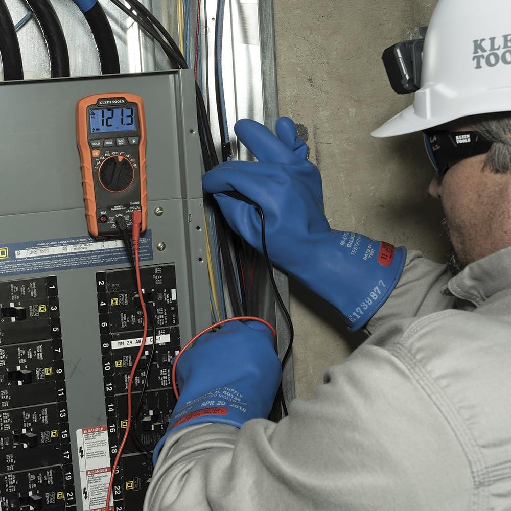 imageKlein Tools MM420 Digital Multimeter AutoRanging TRMS Multimeter 600V ACDC Voltage 10A ACDC Current 50 MOhms ResistanceAutoRanging