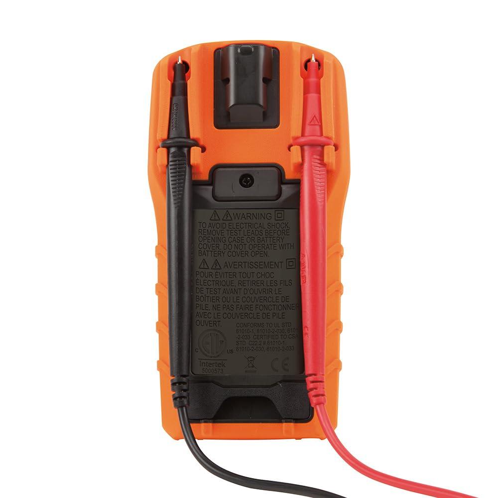 imageKlein Tools MM420 Digital Multimeter AutoRanging TRMS Multimeter 600V ACDC Voltage 10A ACDC Current 50 MOhms ResistanceTest Kit