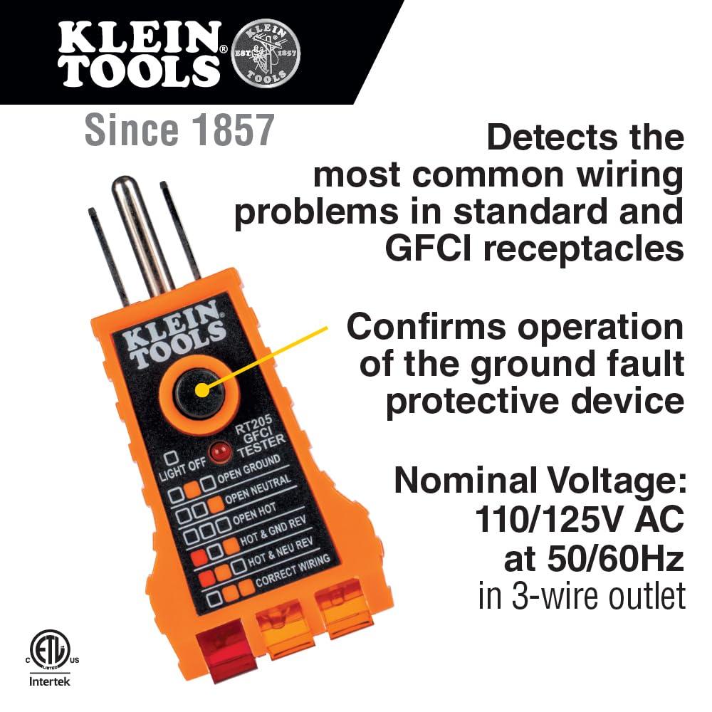 imageKlein Tools NCVT1P Voltage Tester NonContact Low Voltage Tester Pen 50V to 1000V AC Audible and Flashing LED Alarms Pocket ClipNCVT Kit