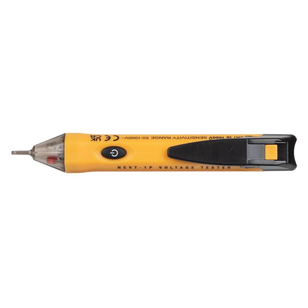 imageKlein Tools NCVT1P Voltage Tester NonContact Low Voltage Tester Pen 50V to 1000V AC Audible and Flashing LED Alarms Pocket ClipNCVT Pen