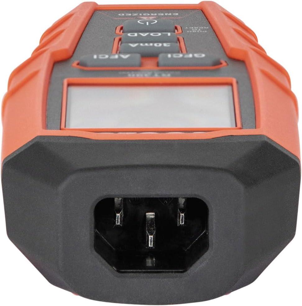 imageKlein Tools RT390 Circuit Analyzer with Large LCD Identifies Wiring Faults GFCI and AFCI Tester Voltage Drop Displays Trip Time