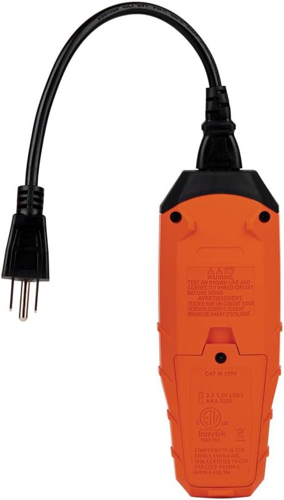 imageKlein Tools RT390 Circuit Analyzer with Large LCD Identifies Wiring Faults GFCI and AFCI Tester Voltage Drop Displays Trip Time