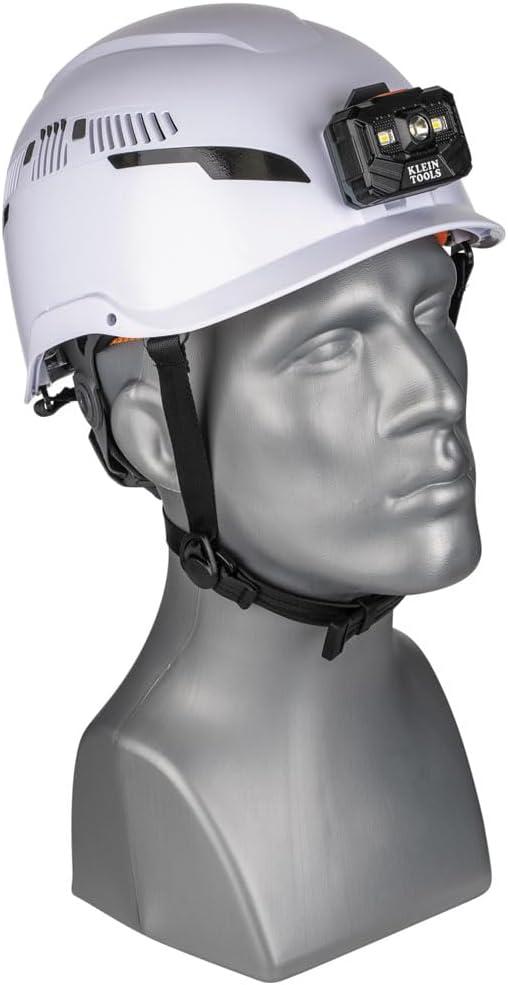 imageKlein Tools Safety Helmet Type2 Safety Helmet Vented Class CHelmet w  Light