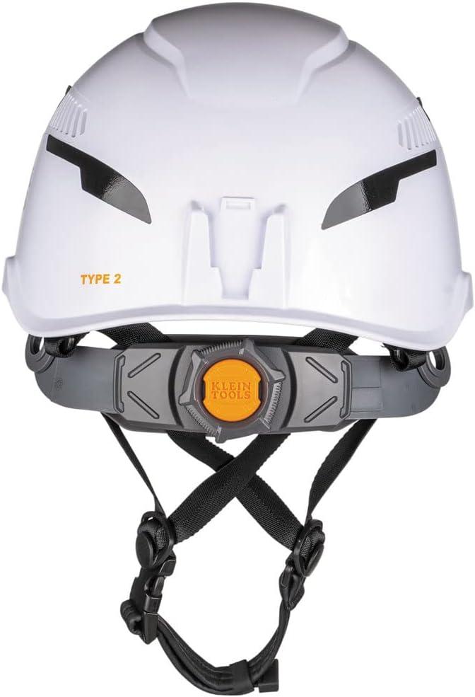 imageKlein Tools Safety Helmet Type2 Safety Helmet Vented Class CHelmet w  Light