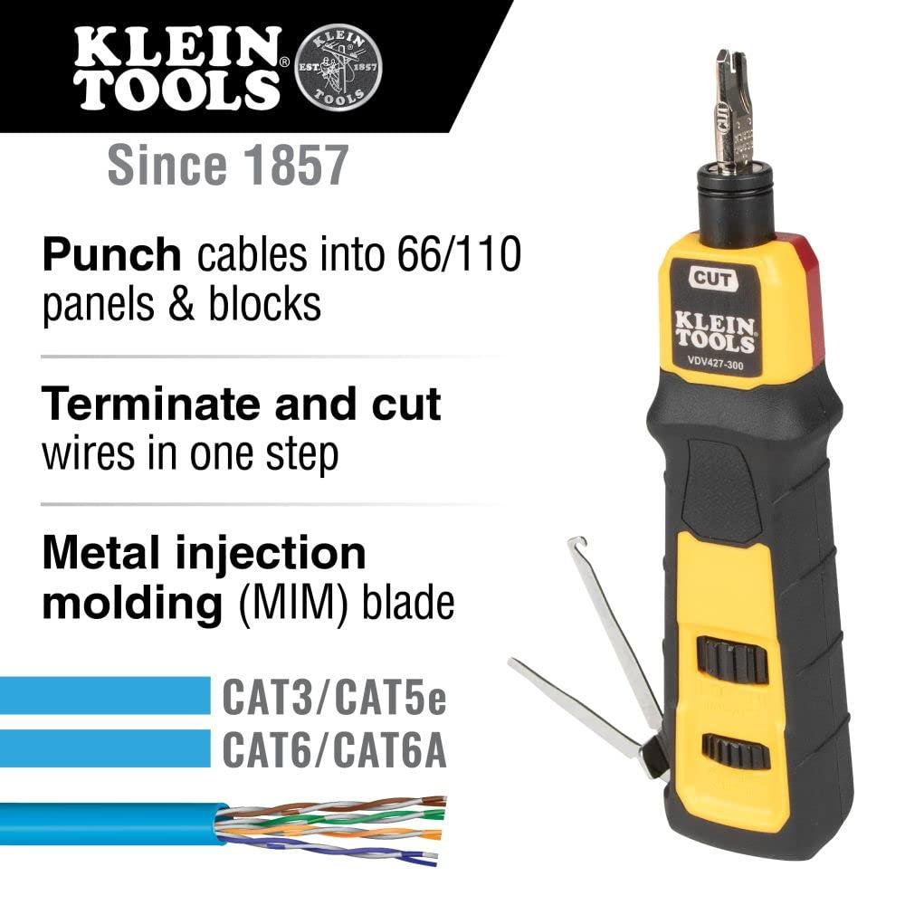 imageKlein Tools VDV500920 Wire Tracer Tone Generator and Probe Kit Continuity Tester for Ethernet Internet Telephone Speaker Coax Video and Data Cables RJ45 RJ11 RJ12Digital and Analog