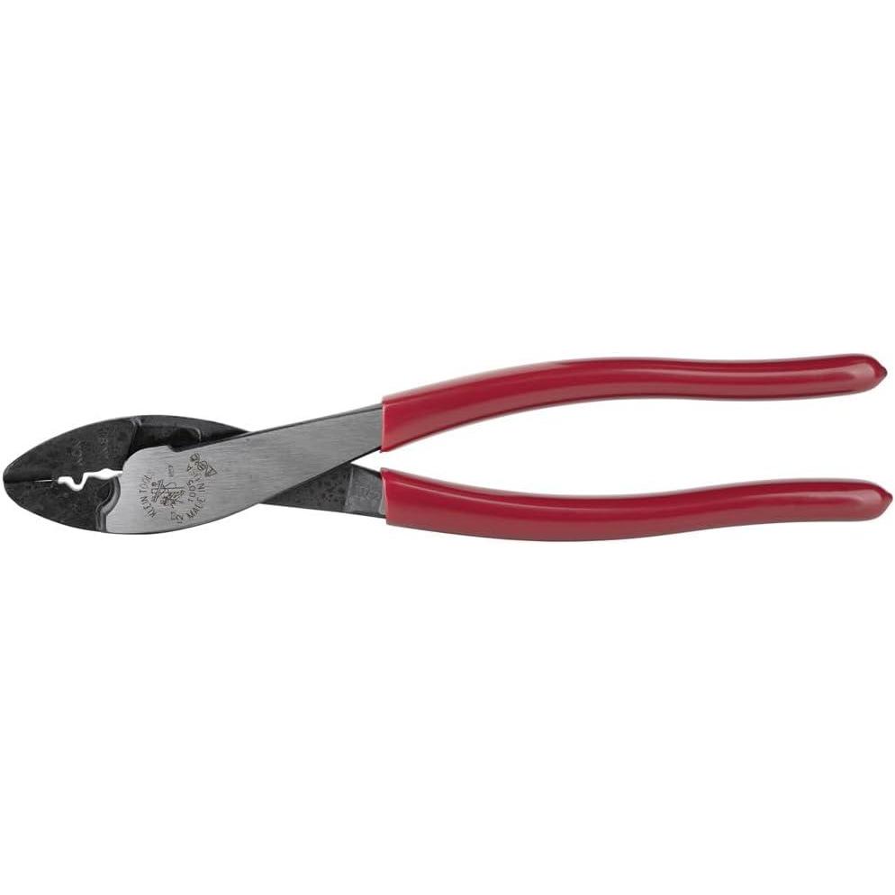 imageKlein Tools 1005 Cutting  Crimping Tool Made in USA Cutter  Crimper for 1022 AWG Terminals and Connectors Terminal Crimper for Insulated and NonInsulated TerminalsCrimperCutter
